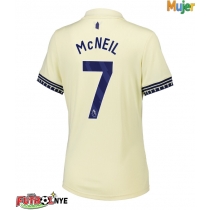 Camiseta Everton Dwight McNeil #7 Visitante Equipación para mujer 2025-26 manga corta